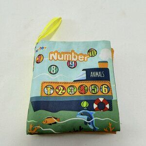 Teytoy Infant Baby Book Cloth Number Count Animal Picture Learning Developmental